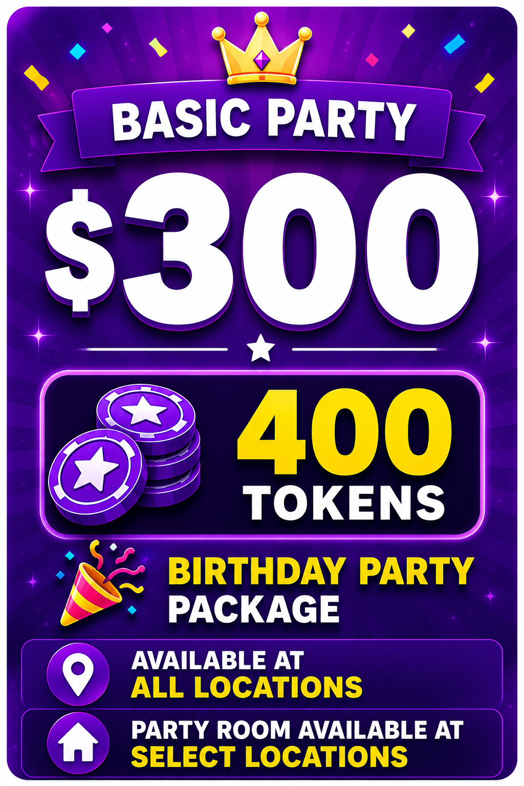 Basic Party Package