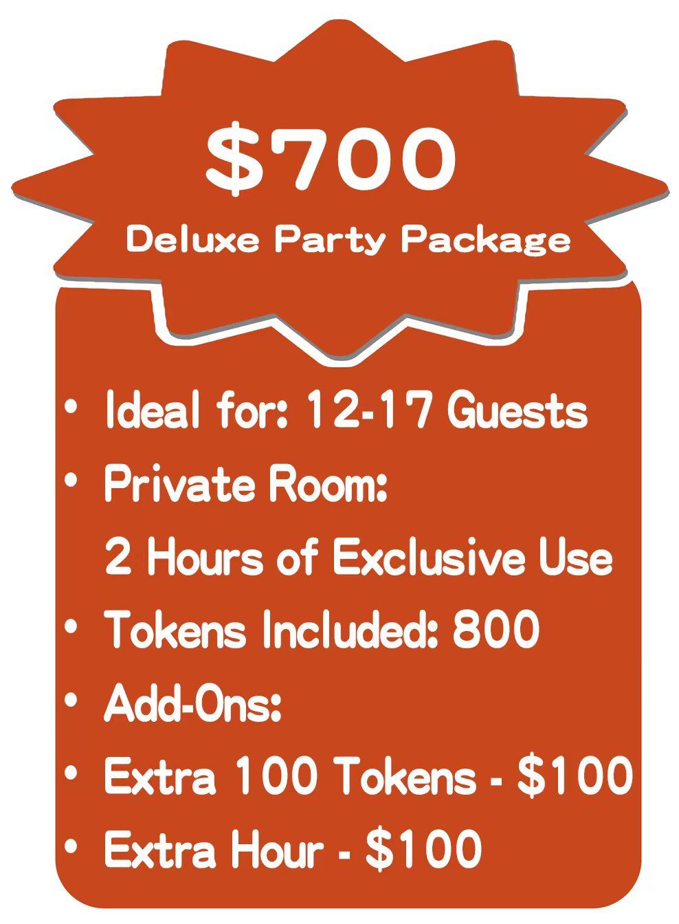 Deluxe Party Package